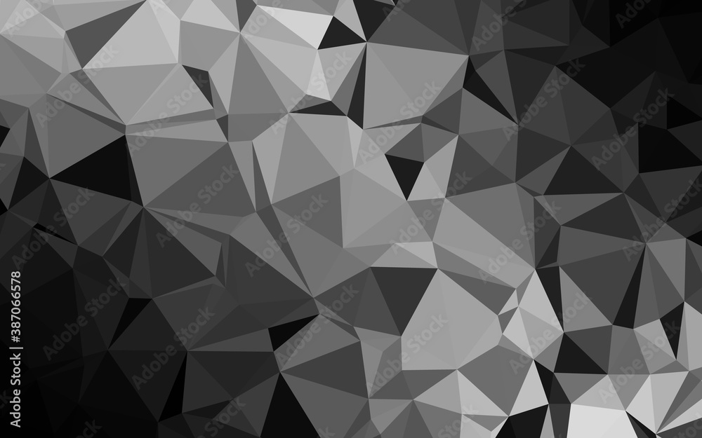 Fototapeta premium Light Silver, Gray vector polygonal template.