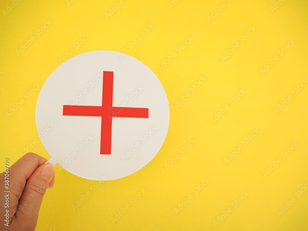 Obraz premium バツ印、余白あり