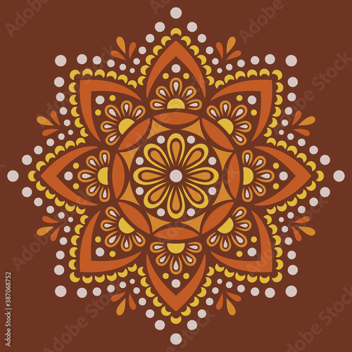 Mandala pattern color Stencil doodles sketch good mood