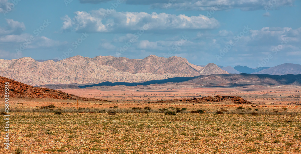 Mountain in Namib desert near brandberg region, wilderness landscape, Namibia, Africa nature