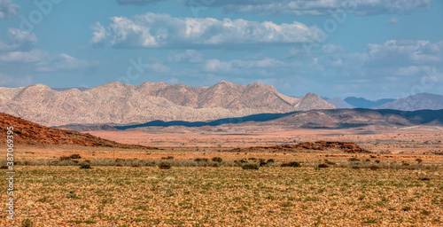 Mountain in Namib desert near brandberg region, wilderness landscape, Namibia, Africa nature