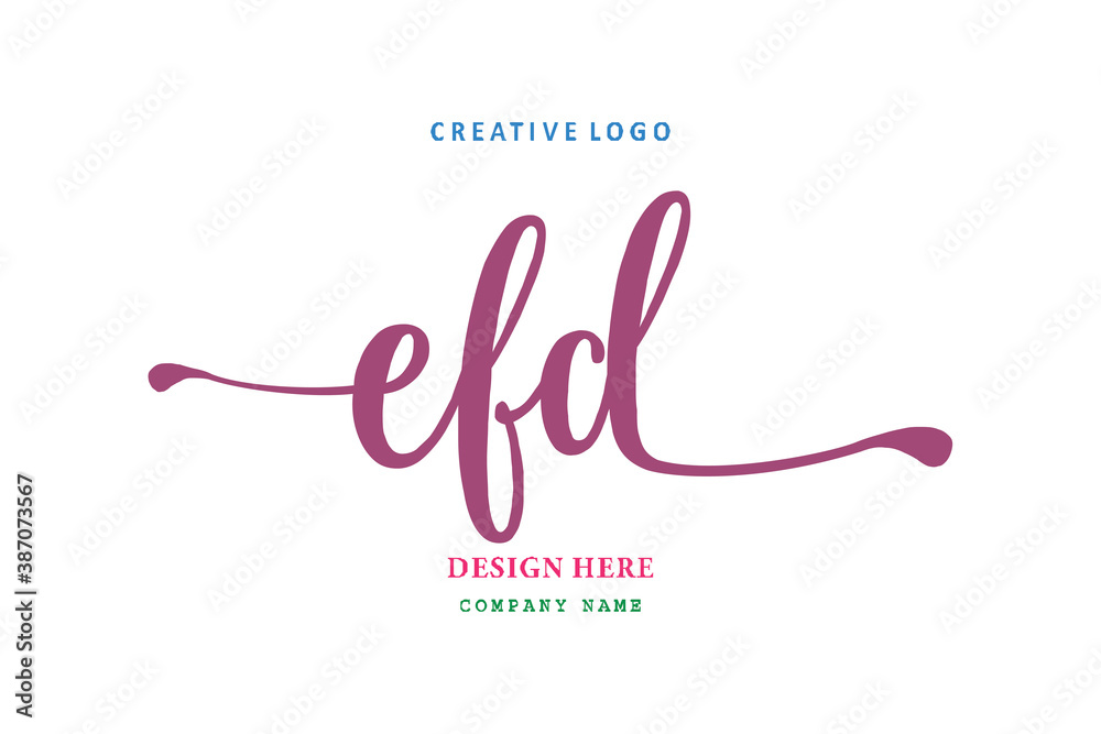 logo composition of the letter EFD is simple, easy to understand and authoritativePrint logo composition of the letter EFD is simple, easy to understand and authoritativePrint