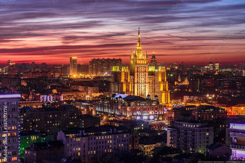 Obraz premium Ночная Москва
