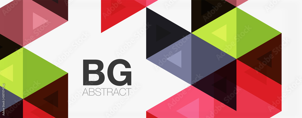 Mosaic triangle pattern abstract background for cover, banner, flyer and poster and other template Mosaic triangle pattern abstract background for cover, banner, flyer and poster and other template