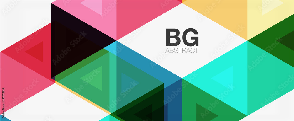Mosaic triangle pattern abstract background for cover, banner, flyer and poster and other template Mosaic triangle pattern abstract background for cover, banner, flyer and poster and other template