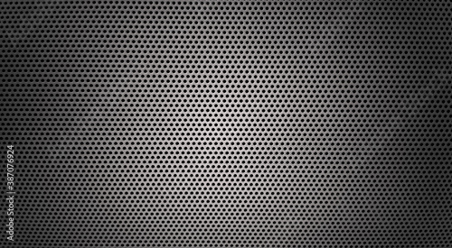Steel with black hole grilles for the background,metal grid wicker texture