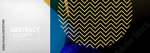 Low poly 3d geometric shapes, minimal abstract background. Vector illustrations for covers, banners, flyers and posters and other