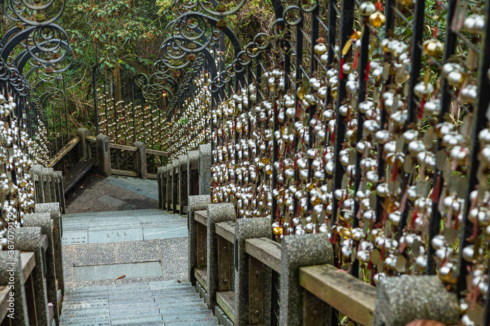 Fototapeta premium 台湾 日月譚の文武廟年梯歩道 