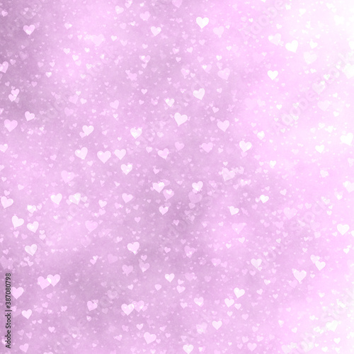 pink background with harts