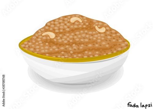 Fada lapsi indian Sweet Dish Food Vector