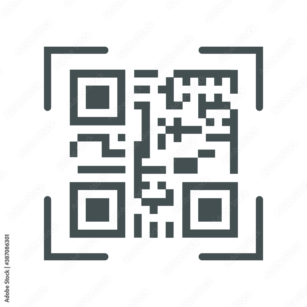 QR code for smartphone. Eps10 vector illustration.