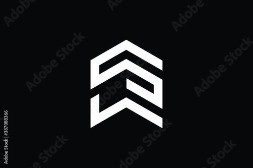 Initial based clean and minimal letter. W S SW WS logo creative fonts monogram icon symbol. Universal elegant luxury alphabet vector design 