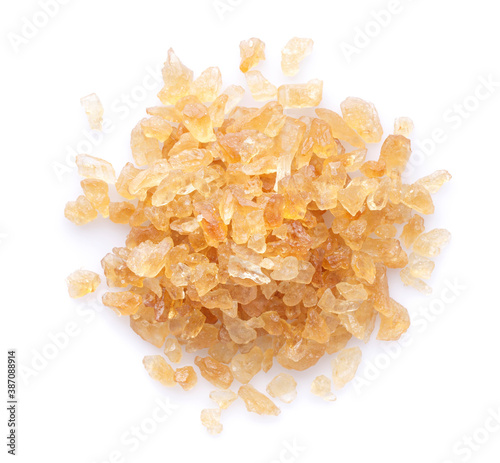 brown sugar isolated on white background