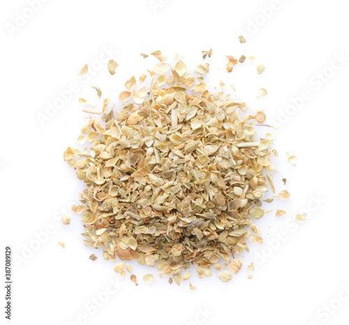 Oregano spice isolated on white background