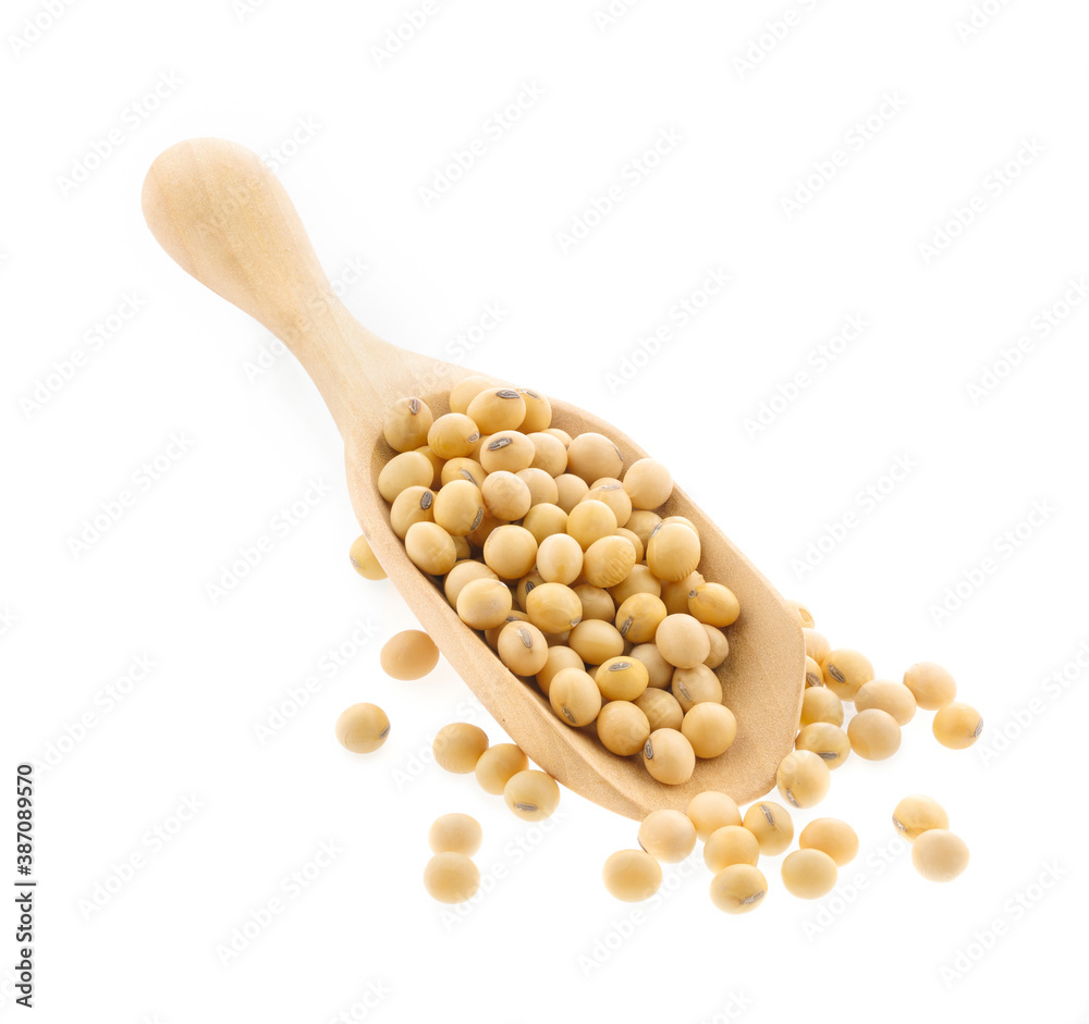 soy beans isolated on white background soy beans isolated on white background