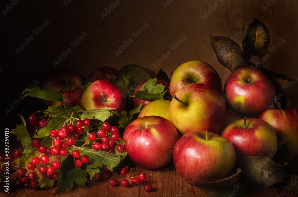 apples and viburnum apples and viburnum