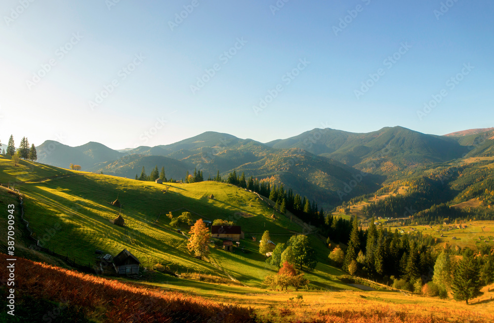 landscape in the mountains of region