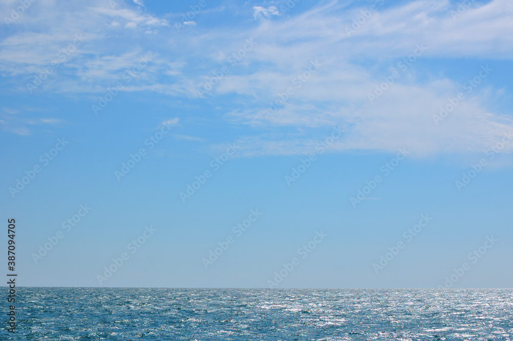 Obraz premium 空と海と雲と