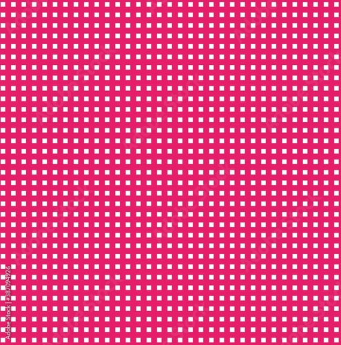 red background with white squares