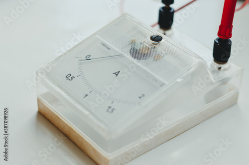 Wallpaper Mural Analog amperemeter with wires Torontodigital.ca