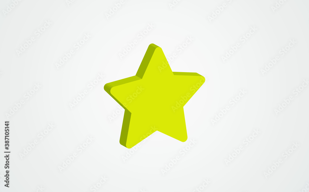 five-pointed star, bookmark isometric flat icon. 3d vector colorful illustration. Pictogram isolated on white background five-pointed star, bookmark isometric flat icon. 3d vector colorful illustration. Pictogram isolated on white background