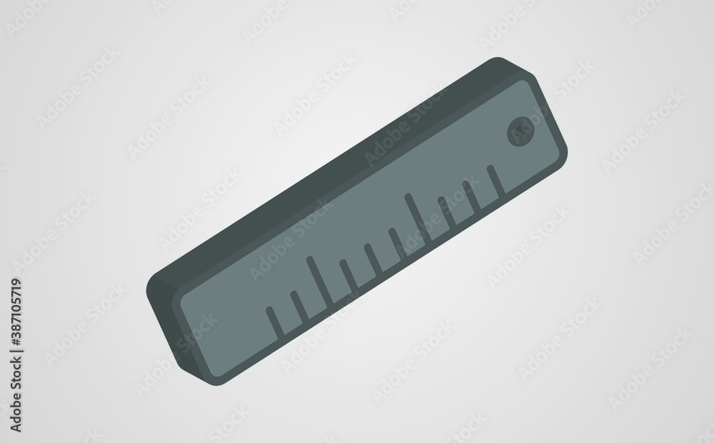 Isometric of grey ruler vector icon for web design isolated on white background Isometric of grey ruler vector icon for web design isolated on white background