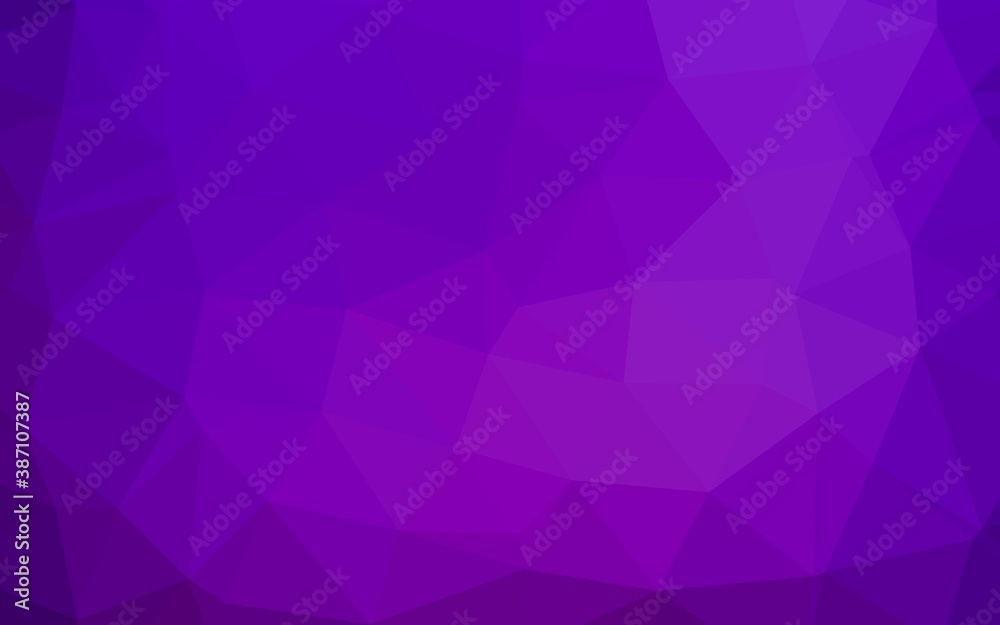 Light Purple vector shining triangular pattern. Light Purple vector shining triangular pattern.