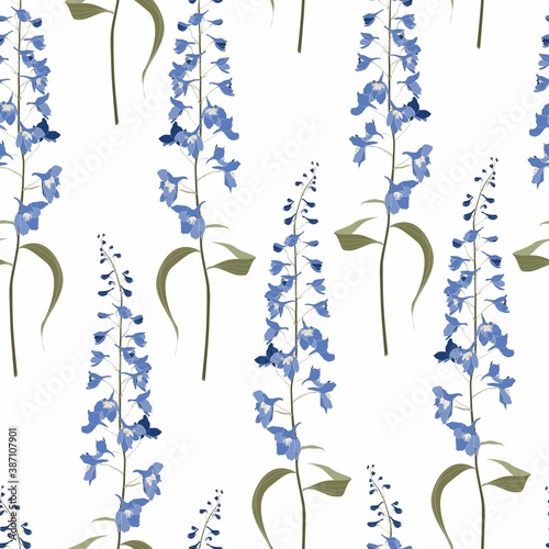 Canvas-taulu Floral seamless pattern