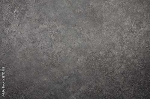Texture of gray decorative plaster, background, concept ideas for design
