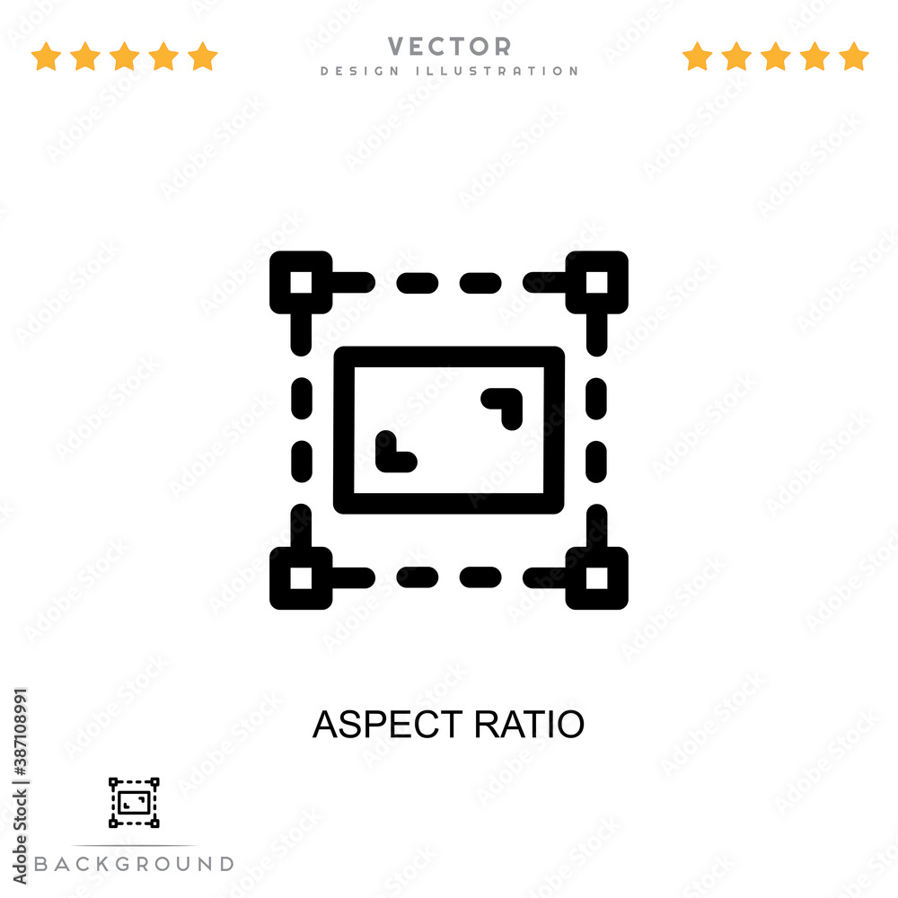 Aspect Ratio Icon Simple Element From Digital Disruption Collection