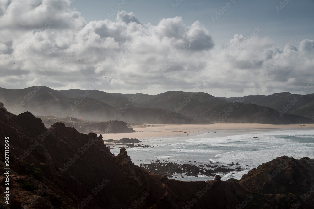 coastline landscape with rocky shores coastline landscape with rocky shores