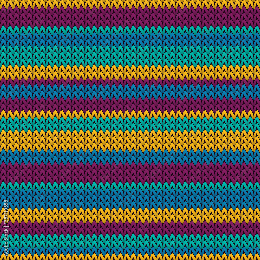 Fluffy horizontal stripes knitting texture 