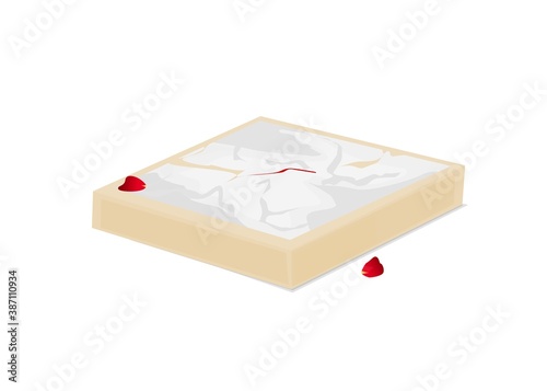 Kaju Katli Indian Sweets or Mithai Food Vector