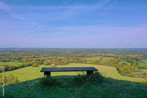 View Past The Bench - Ditchling Beacon Sussex