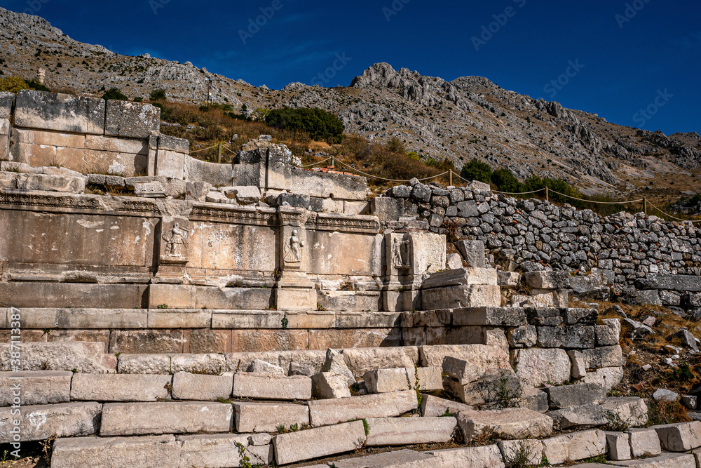 The ancient remains of Sagalassos is one of the best-preserved ancient cities in Turkey and city was surrounded by a series of valleys that were gradually incorporated into its territory.
