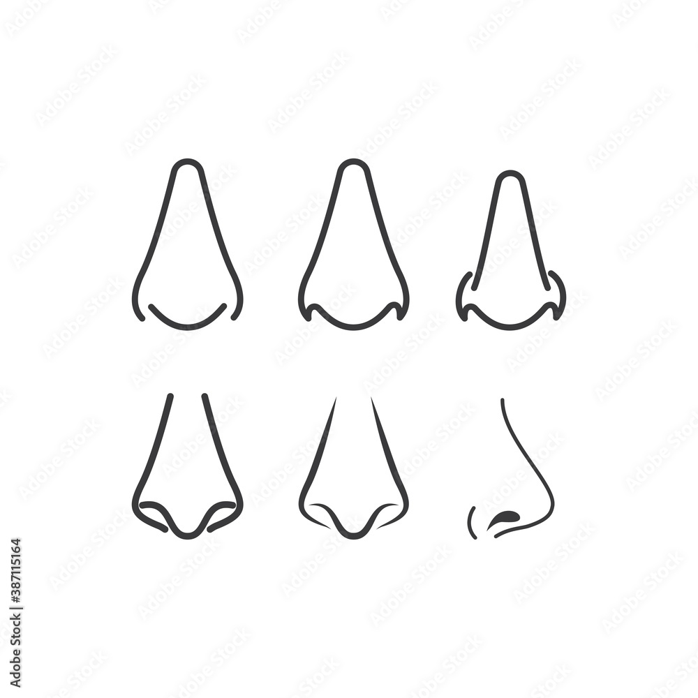 Obraz premium Nose icon