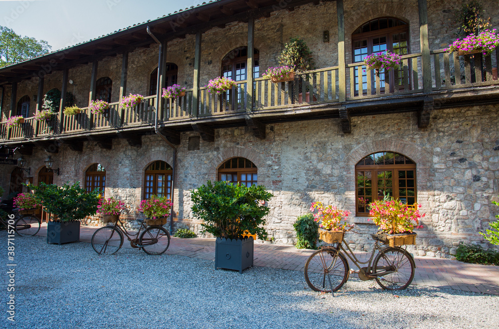 Village of Rivalta Trebbia, Piacenza province, Italy