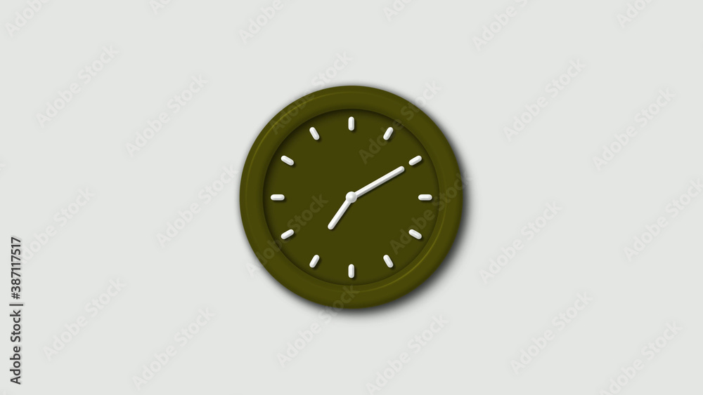 Amazing counting down 12 hours 3d wall clock isolated on white background, 3d wall clock Amazing counting down 12 hours 3d wall clock isolated on white background, 3d wall clock