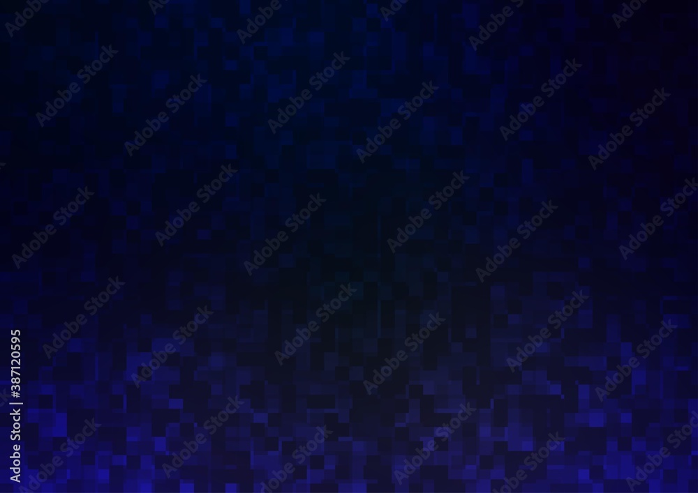 Dark BLUE vector texture in rectangular style. Dark BLUE vector texture in rectangular style.