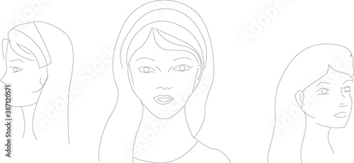 Handmade Female Fashion Design, Illustration