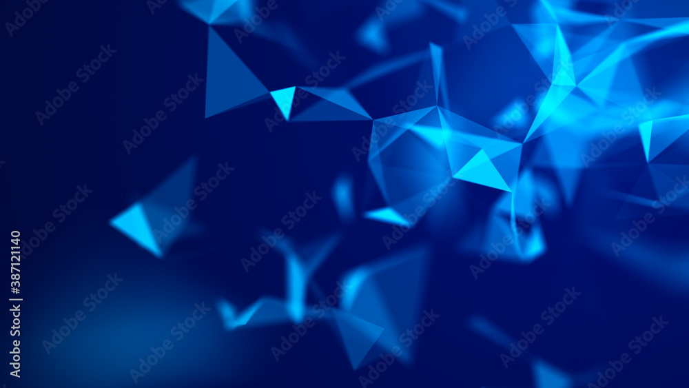 Abstract background with moving dots and lines. Network connection structure. Futuristic illustration. Digital technology design. 3d rendering. Abstract background with moving dots and lines. Network connection structure. Futuristic illustration. Digital technology design. 3d rendering.