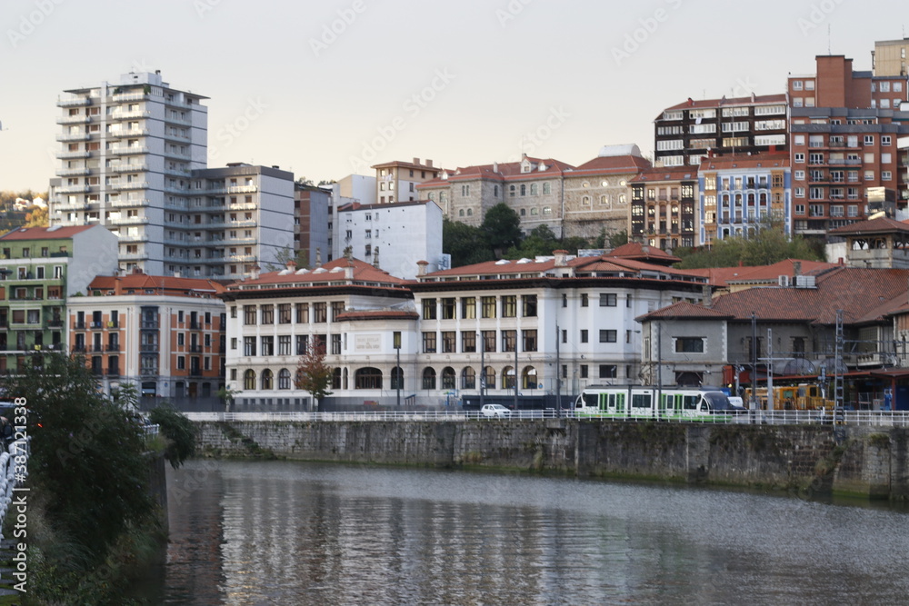 Urbanscape in the city of Bilbao, Spain