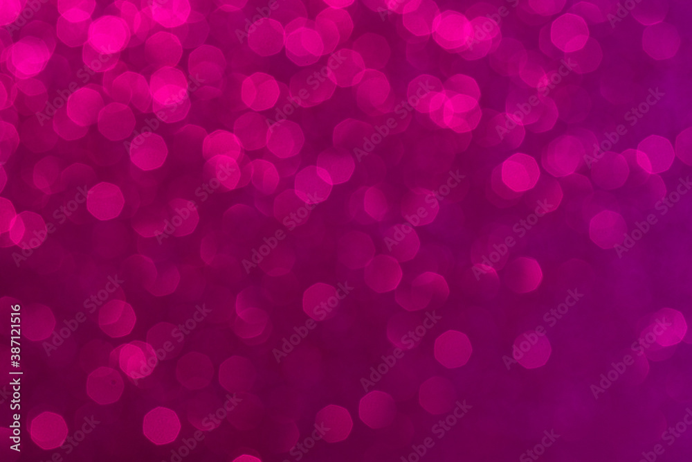 Abstract pink background. Beautiful bokeh effect. Light circles background.