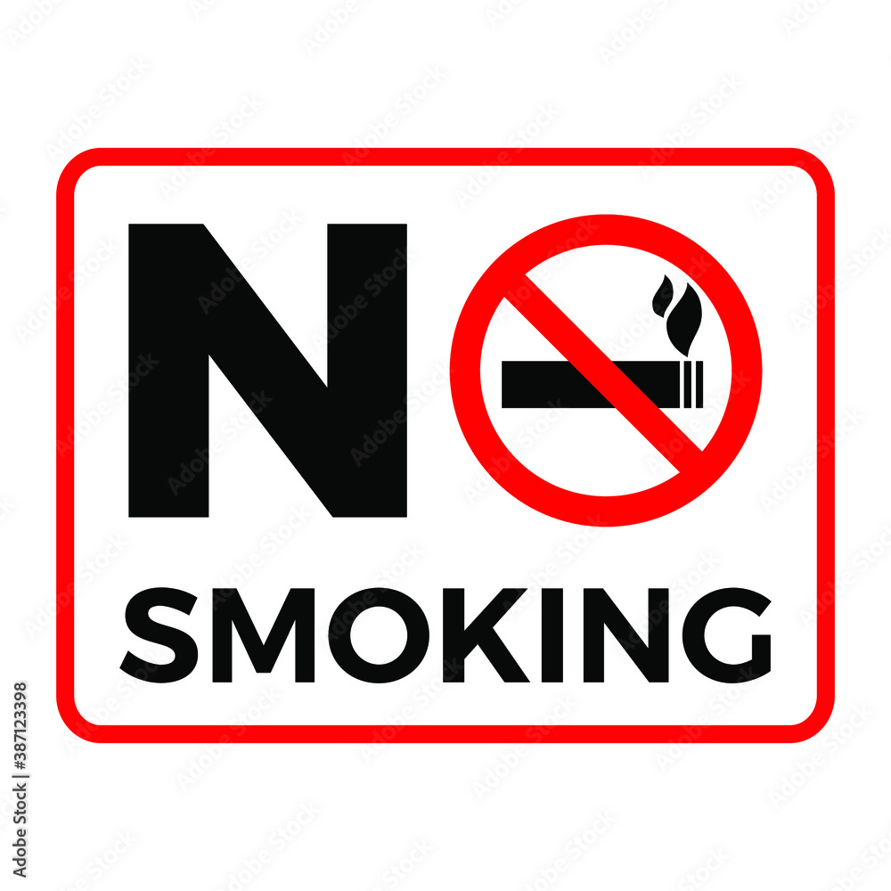 No smoking sign on white background. Eps10 vector illustration No smoking sign on white background. Eps10 vector illustration