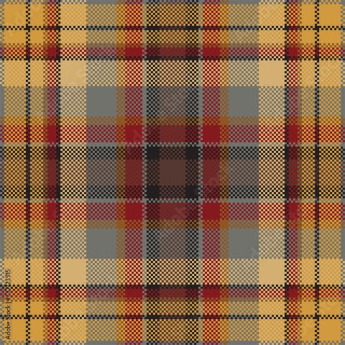 Pixel background vector design. Modern seamless pattern plaid. Square texture fabric. Tartan scottish textile. Beauty color madras ornament.