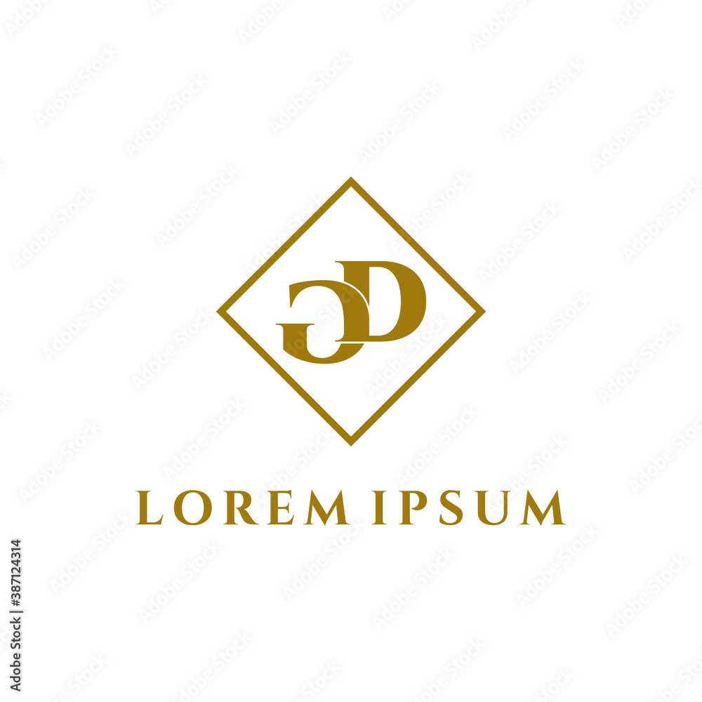 Letter GD luxury logo design vector Letter GD luxury logo design vector