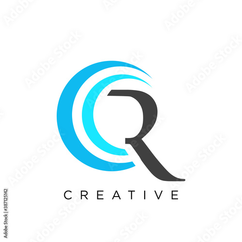 cr business logo design vector icon