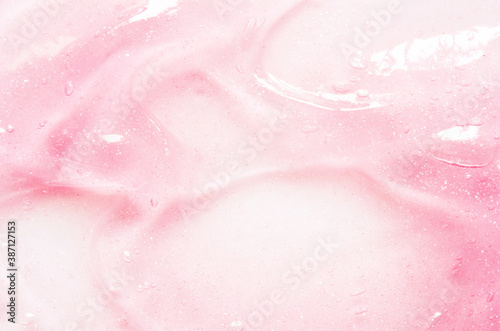 Gel serum texture with transparent micro bubble. Skin care concept. - Image