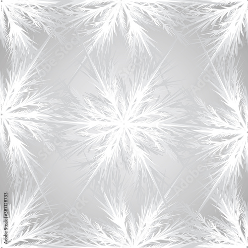vector, gray snowflake background, ornament, pattern