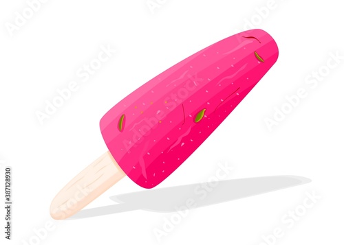 kulfi Indian Sweets or Mithai Food Vector